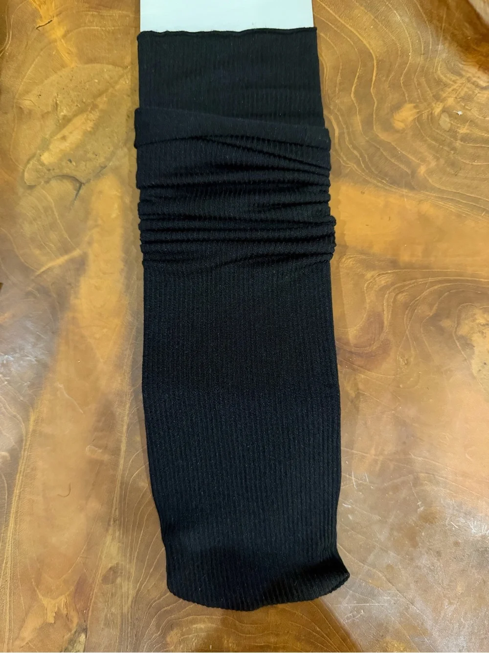 Bundle of 24 Pairs 12” Black Ribbed Knit Socks Women's Classic Style Lightweight